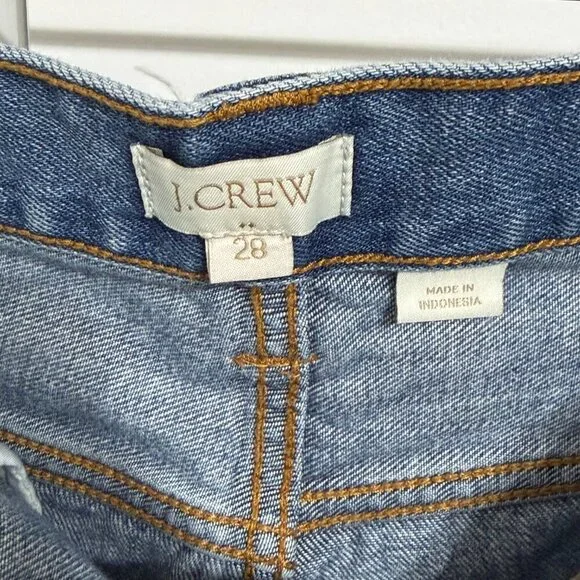 J.Crew Denim Shorts 28 Blue Cutoff Raw Hem 100% Cotton Classic Summer Style - Picture 3 of 4